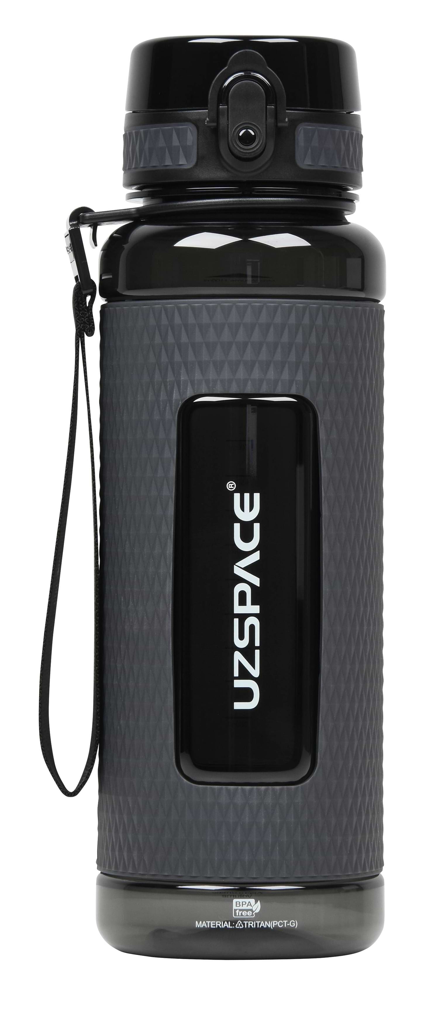 Пляшка для води UZspace 5046 Diamond 950 мл Чорна - Фото 1