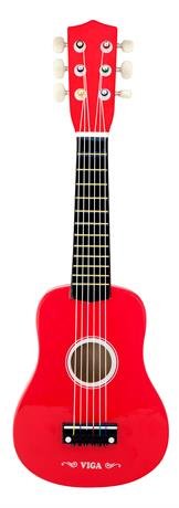 Гітара Viga Toys червоний (50691)