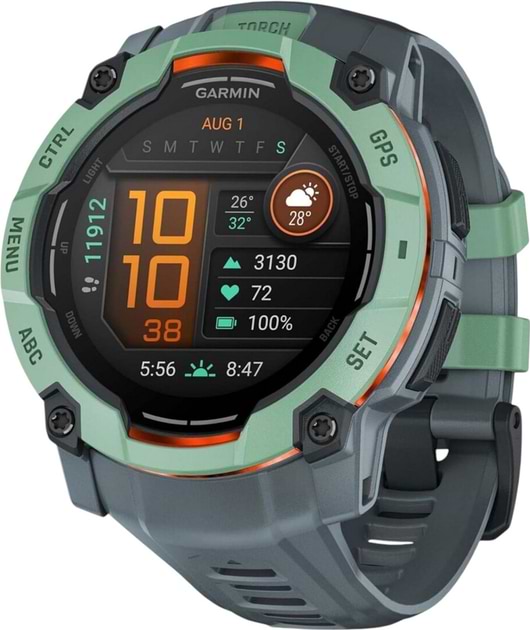 Смарт-часы Garmin Instinct 3, 50mm, AMOLED, Neotropic Bezel with Twilight Band (010-03020-01) - Фото 1