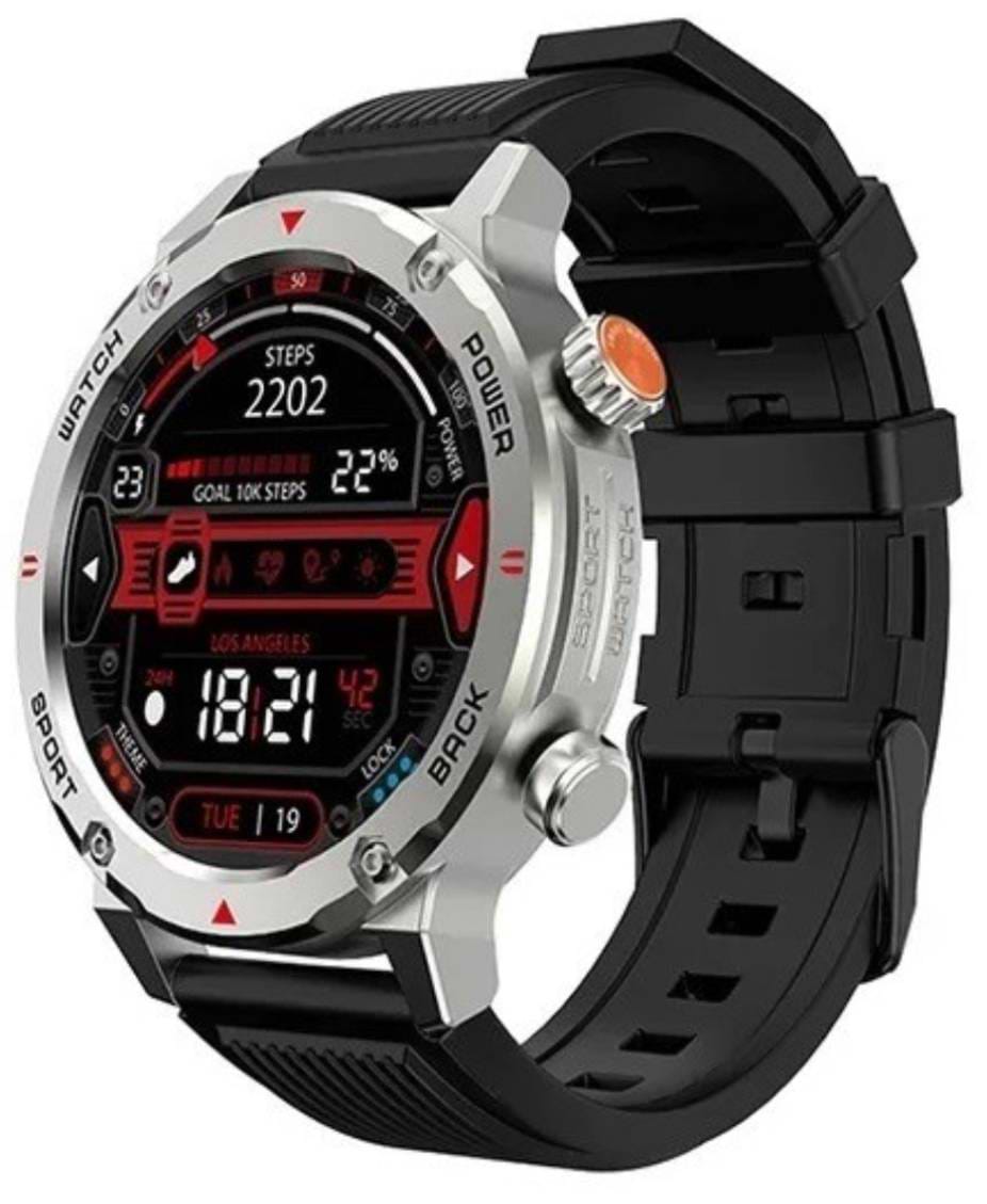 Смарт-часы Imiki D2 Silver Silicone Strap - Фото 1