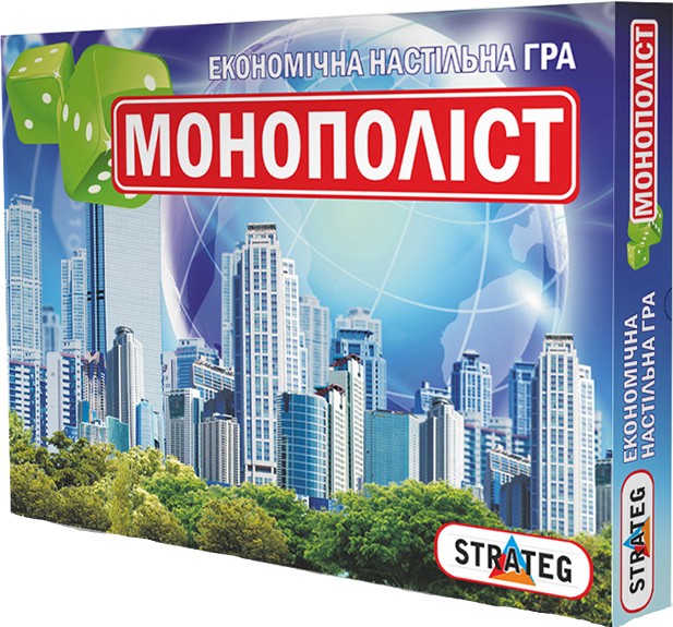 Настільна гра стратегічна (8+) Strateg Монополіст, укр (508) - Фото 1
