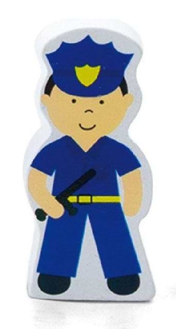 Фото - Набір ігрових фігурок DEL Viga Toys до ж/д Поліцейський ділянку (50814)