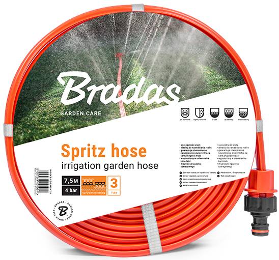Шланг BRADAS спринклерний 3-х канальний 7.5 м SPRITZ HOSE (WSH7,5)
