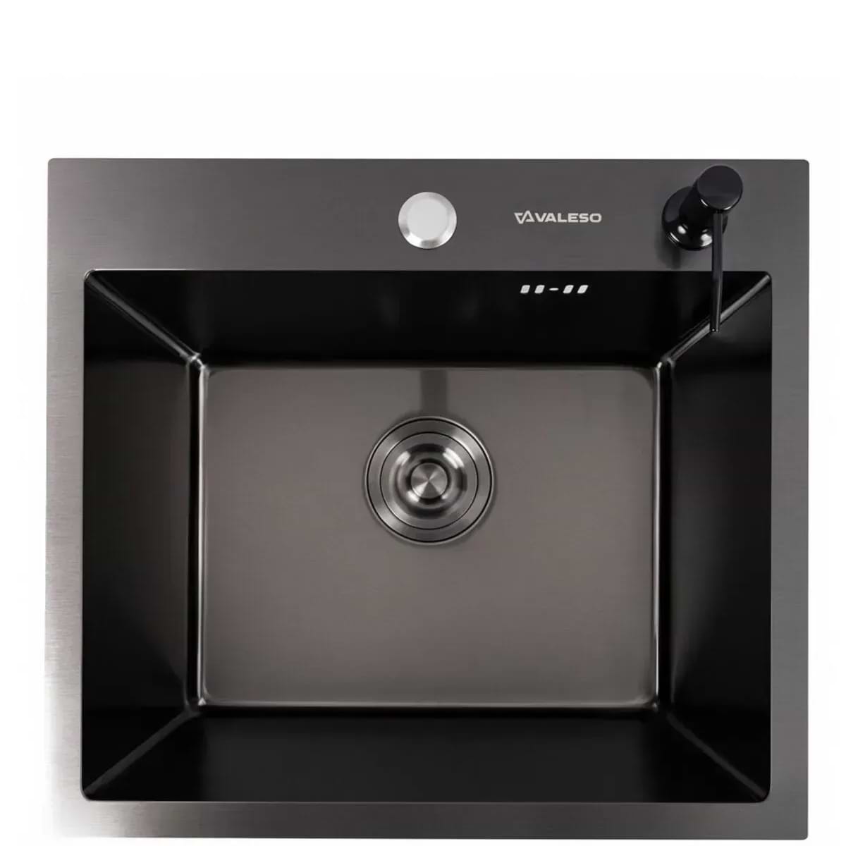 Мийка кухонна VALESO 50х45 PVD Black DECOR (3,0/1,0)