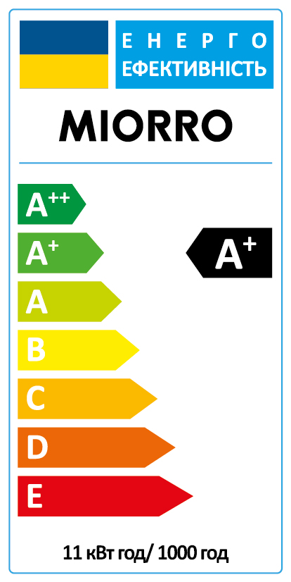Фото - Лампочка светодиодная Miorro A60 11W E27 4000K (51-314-001)