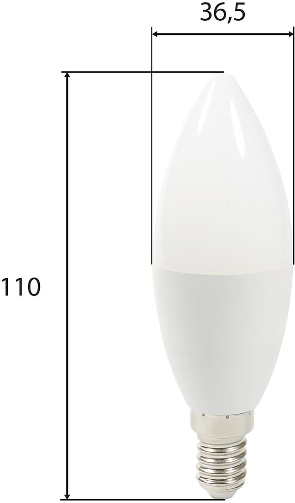 Фото - Лампочка светодиодная Miorro C37 8W E14 4000K (51-314-007)