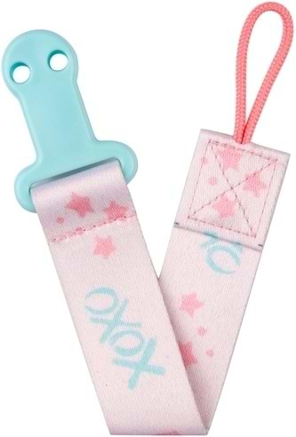 Держатель пустышек Canpol babies Цепочка Exotic Animals, розовая (51/023_pin)