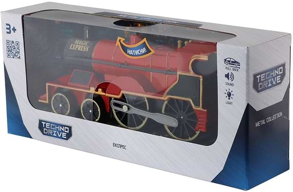 Фото - Залізничний потяг TechnoDrive ЧАРІВНИЙ ЕКСПРЕС (світло, звук) (510603.270)