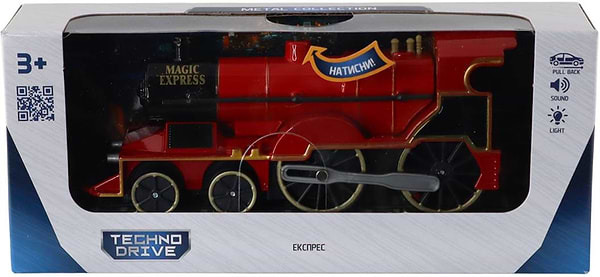 Фото - Залізничний потяг TechnoDrive ЧАРІВНИЙ ЕКСПРЕС (світло, звук) (510603.270)