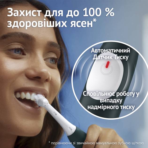 Фото - Зубная щетка электрическая Oral-B Braun iO 2 iOS2d.2ZZ9.0 типа 3770 Ультрачорная и Лесно-Зеленая (набор)