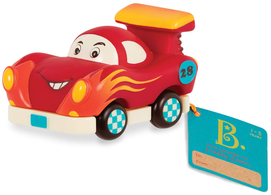 Инерционный игровой транспорт для малыша Battat "Забавный автопарк" - ГОНОЧНАЯ МАШИНКА (BX1496Z)