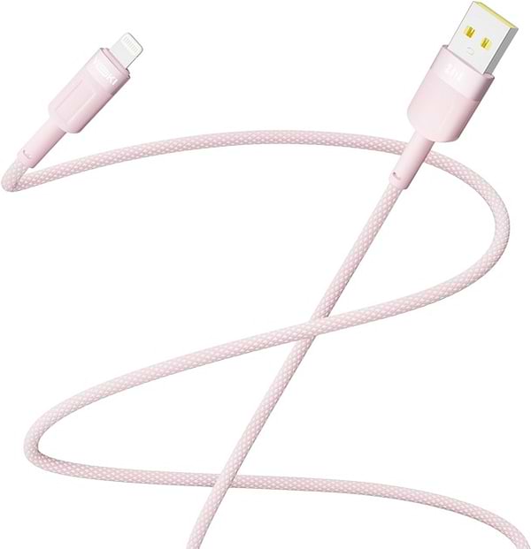 Фото - Кабель синхронізації даних YOKI STYLE Lightning 2.4A 1.2m Pink (YK-ST41)