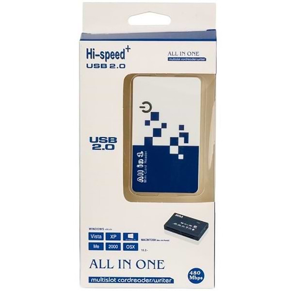 Фото - Кардрідер Atcom USB 2.0 TD2029 MS, SD, microSD/TF, M2 Black (AT10729)