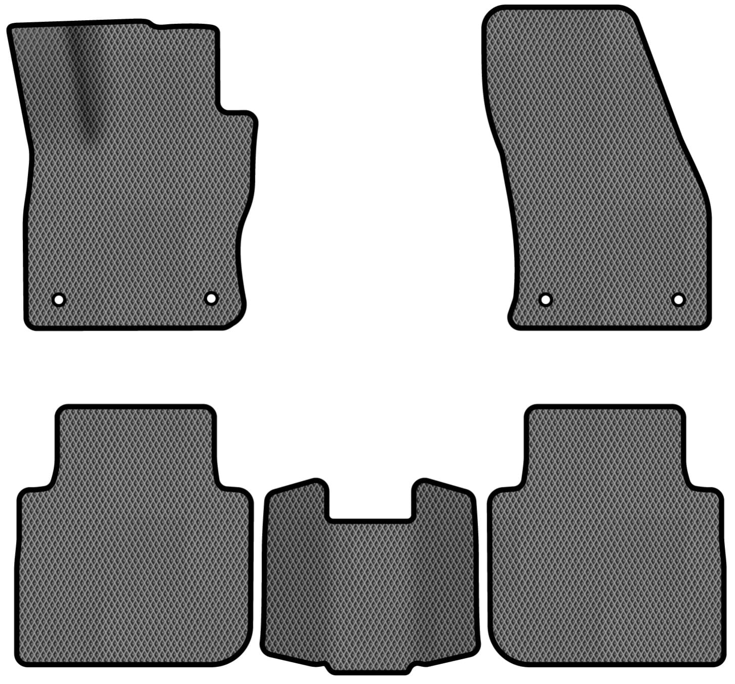 EVA коврики в салон авто EVAtech для Tiguan Allspace 7 seats Volkswagen 2016-2020 1 поколение SUV USA (VW1727CQ5AV4RGB)