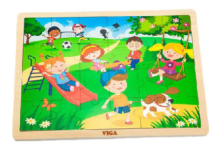 Пазли (3-4 роки) Viga Toys Пори року: весна, 24 ел. (51269)