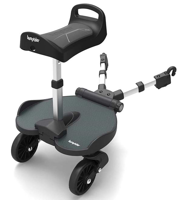 Фото - Підставка для другої дитини на коляску Bumprider з сидінням чорно-сіра (51291-4009)