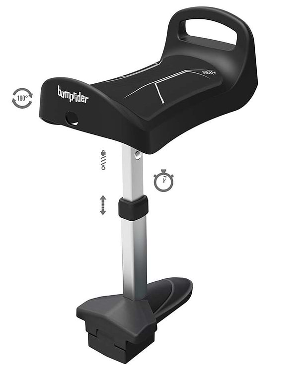 Фото - Підставка для другої дитини на коляску Bumprider з сидінням чорно-сіра (51291-4009)