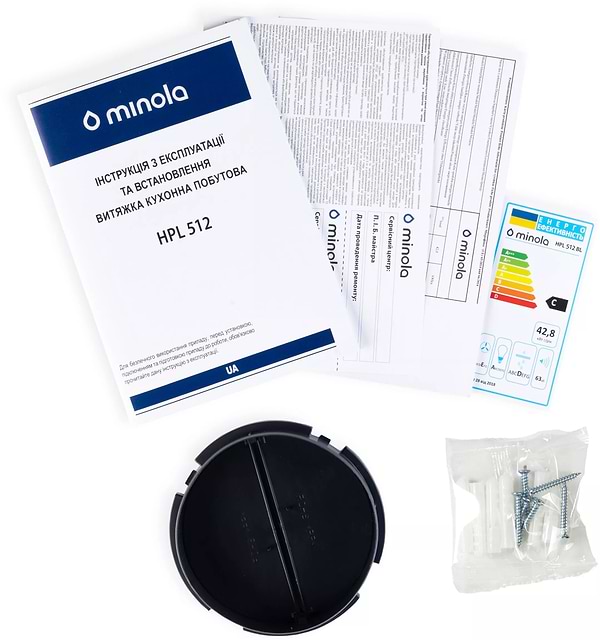Фото - Витяжка традиційна Minola HPL 512 BL