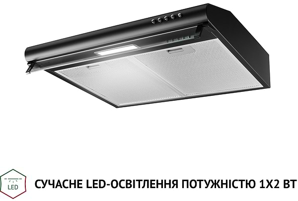 Фото - Вытяжка традиционная Perfelli PL 5144 BL LED