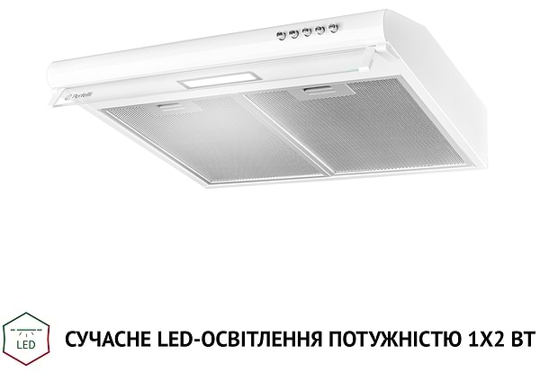 Фото - Вытяжка традиционная Perfelli PL 5144 W LED