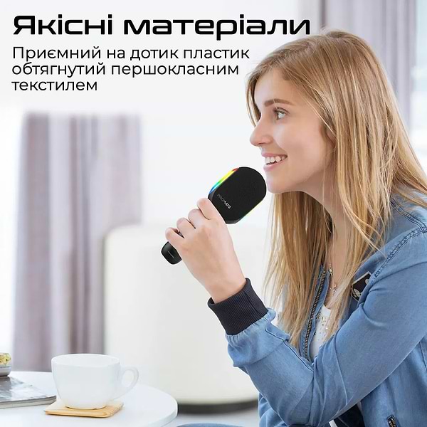 Фото - Мікрофон вокальний бездротовий Promate vocalmic.black