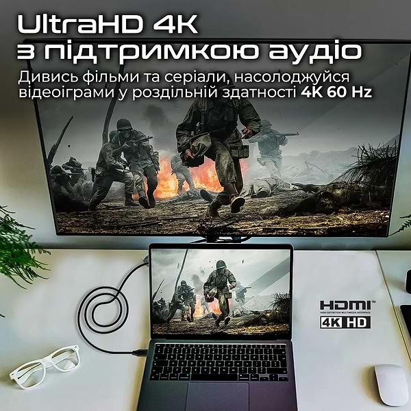 Фото - Кабель HDMI Promate v.2.0 (prolink4k60-10m)
