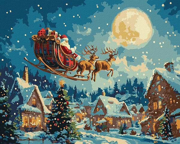Фото - Картина за номерами Ideyka Різдвяна казка ©art_selena_ua 40х50 см (KHO5148) Фото - Картина за номерами Ideyka Різдвяна казка ©art_selena_ua 40х50 см (KHO5148)