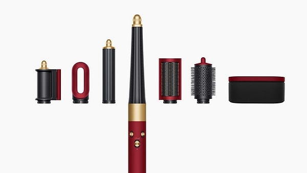 Фото - Стайлер Dyson HS08 Airwrap ID Straight/Wavy Red Velvet/Gold (596926-01)