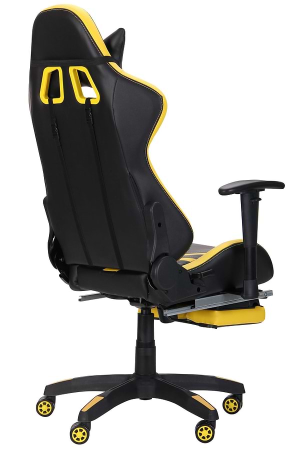 Фото - Кресло для геймеров AMF VR Racer BattleBee черный/желтый