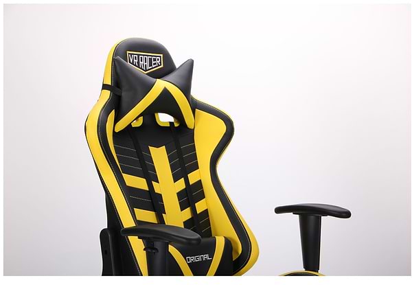 Фото - Кресло для геймеров AMF VR Racer BattleBee черный/желтый