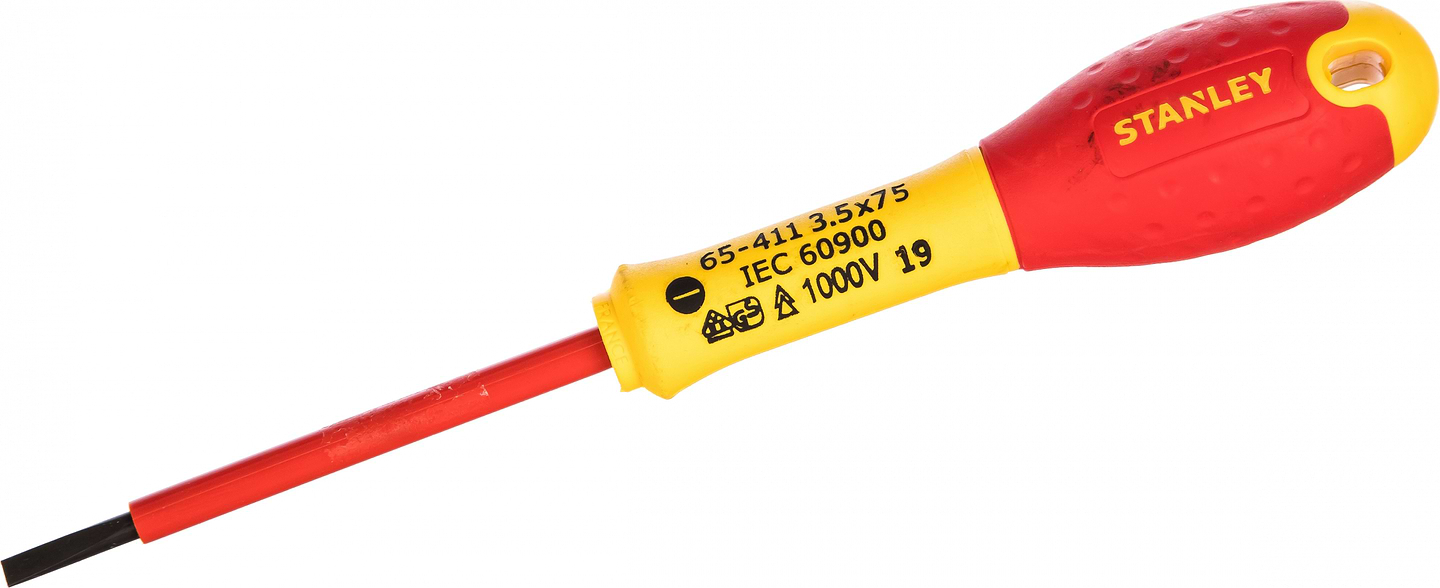 Викрутка Stanley SL 3.5х75 мм 1000 В (0-65-411)