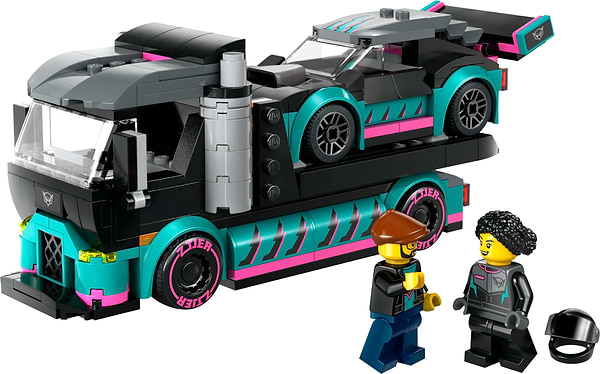 Фото - Конструктор LEGO City Автомобиль для гонок и автовоза (60406)