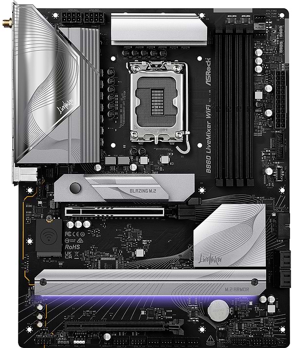 Фото - Материнская плата ASRock B860 LiveMixer WiFi DDR5