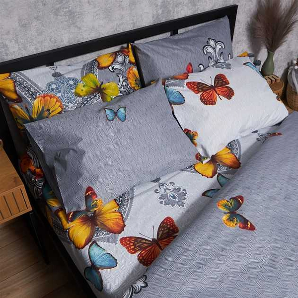 Фото - Комплект постельного белья Moon&Star Микросатин Premium Butterfly Dream 143х210 нав. 2х50х70 (MS-820008136)