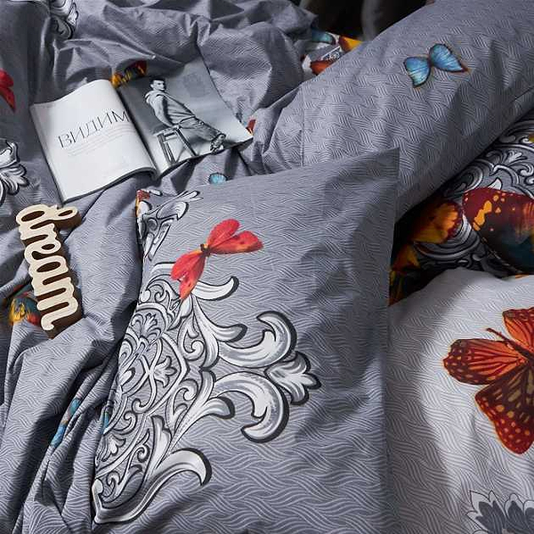 Фото - Комплект постельного белья Moon&Star Микросатин Premium Butterfly Dream 143х210 нав. 2х50х70 (MS-820008136)