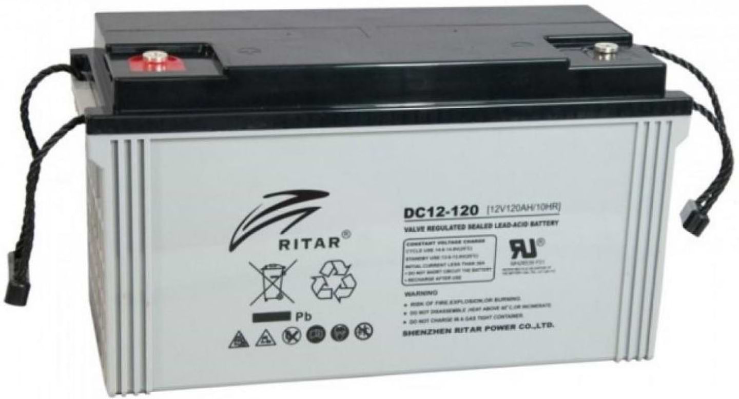 Акумулятор для ДБЖ Ritar AGM DC12-120 12V 120Ah Gray