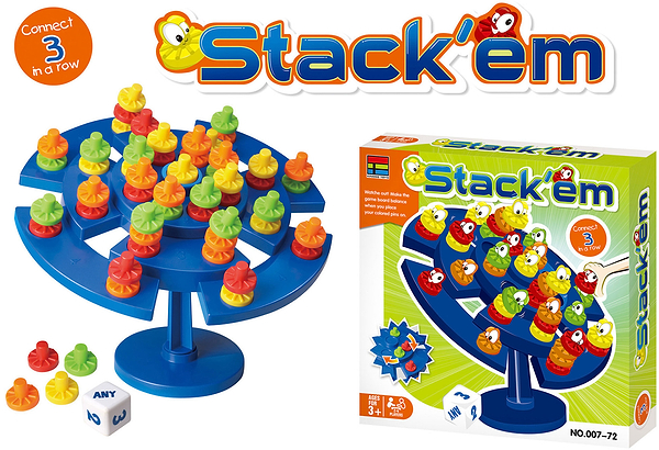 Фото - Настольная игра (3-4 года) Kingso Toys балансирующие колпачки (007-72)