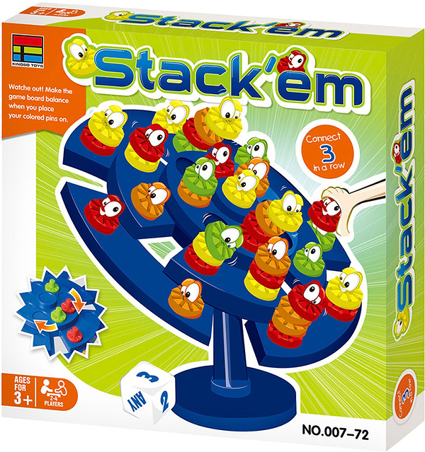 Фото - Настольная игра (3-4 года) Kingso Toys балансирующие колпачки (007-72)