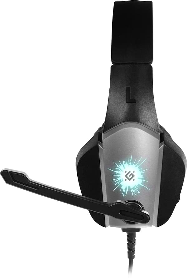 Фото - Гарнітура дротова ігрова Defender X-Skull Black/Gray 2.1 м (64585)