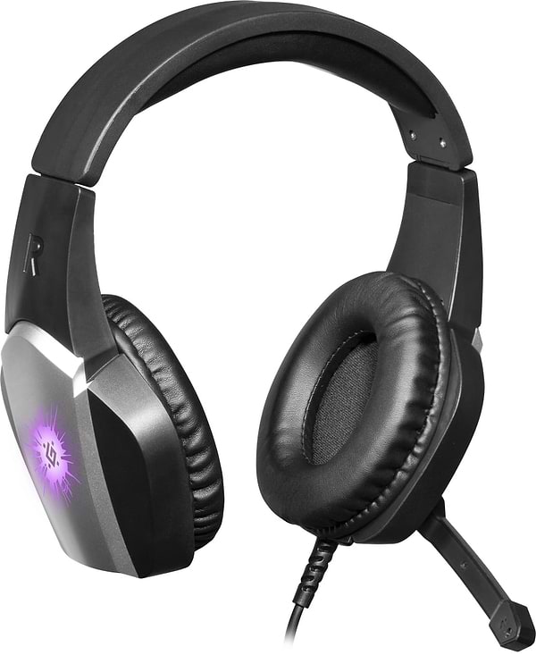 Фото - Гарнітура дротова ігрова Defender X-Skull Black/Gray 2.1 м (64585)