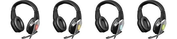 Фото - Гарнітура дротова ігрова Defender X-Skull Black/Gray 2.1 м (64585)