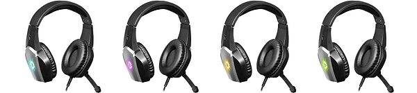 Фото - Гарнітура дротова ігрова Defender X-Skull Black/Gray 2.1 м (64585)