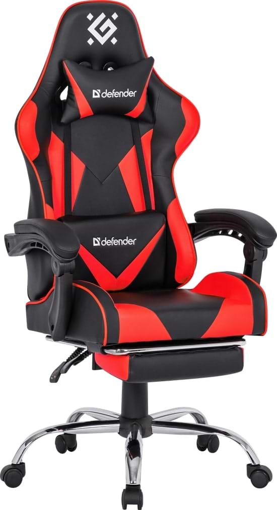 Фото - Крісло для геймерів Defender Pilot Black/Red (64354)