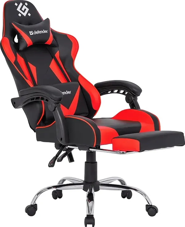 Фото - Крісло для геймерів Defender Pilot Black/Red (64354)