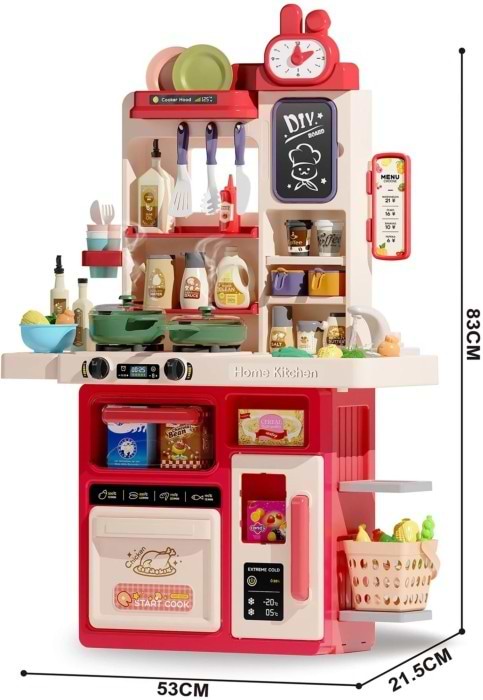 Фото - Сюжетно-рольова гра. Кухня Bambi G801 83 см Pink (1171356)