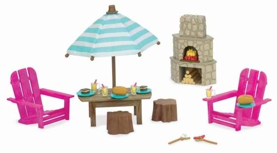 Колекційні фігурки набір Li'l Woodzeez Тераса і Камін (6170Z) - Фото 1