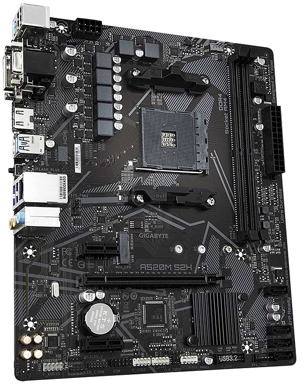Фото - Материнская плата Gigabyte Socket AM4 (A520M S2H)