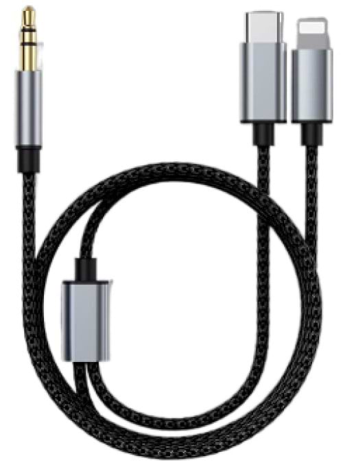 Фото - Кабель синхронизации данных XOKO MH-232  AUX 3.5 мм -USB Type C - Lightning (XK-MH-232)