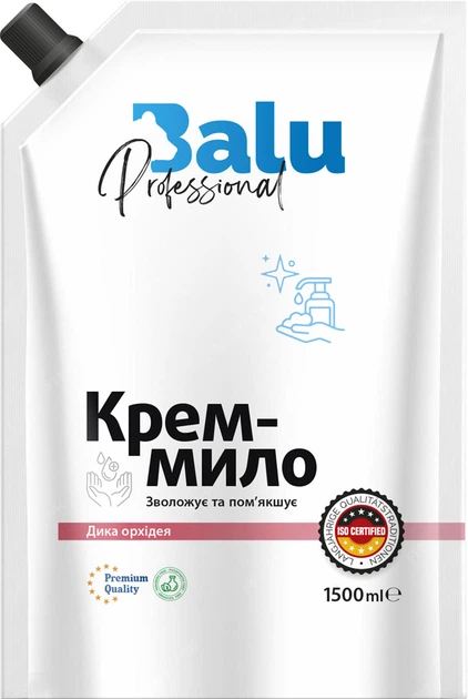 Рідке мило для рук BALU Дика орхідея, 1500 мл - Фото 1