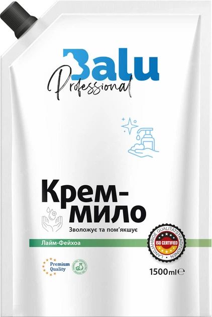 Фото - Рідке мило для рук BALU Лайм-Фейхоа, 1500 мл